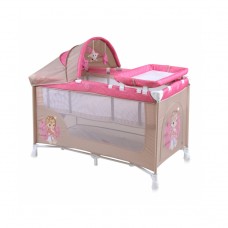 Манеж детский LORELLI Nanny 2 Rocker+ Beige&Rose Princess (10080161703)